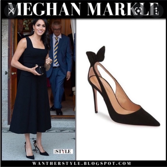 EUC🖤AQUAZZURA Deneuve suede heel pump - Picture 4 of 16